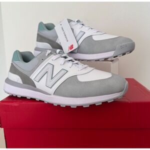 New Balance 574 Greens V2 Women's Golf‎ Spikeless Sneakers White/Grey Size 9.5M